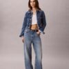Kurze Denim-Trucker Jacket