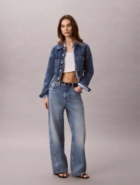 Kurze Denim-Trucker Jacket