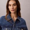 Kurze Denim-Trucker Jacket