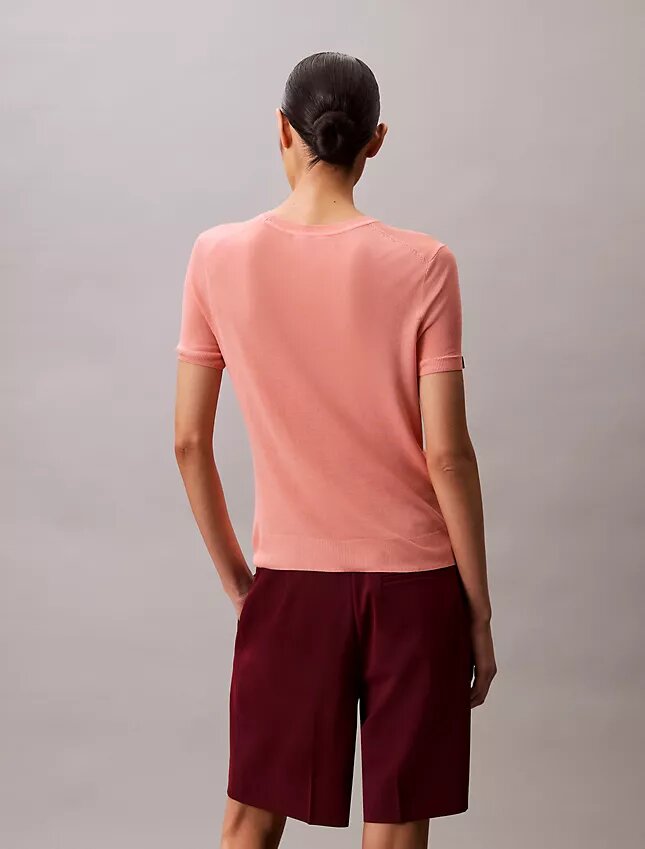Kurzärmeliger Pullover aus Viskose Kurzärmeliger Pullover aus Viskose