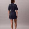 Kurzärmeliges Denim-Kleid Kurzärmeliges Denim-Kleid