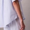 Kurzärmeliges Schlafhemd aus Baumwollpopeline im Relaxed-Schnitt Kurzärmeliges Schlafhemd aus Baumwollpopeline im Relaxed-Schnitt