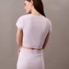 Kurzärmeliges T-Shirt aus Cotton Stretch-Rippstoff