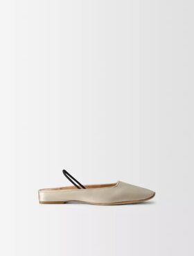 Lana Flache Schuhe aus Seidensatin