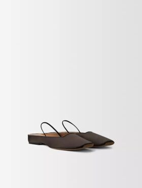 Lana Flache Schuhe aus Seidensatin