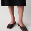 Lana Flache Schuhe aus Seidensatin