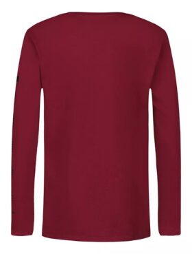 Langarm-T-Shirt für Jungen mit Monogram und Farbverlauf