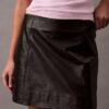 Leder-Minirock
