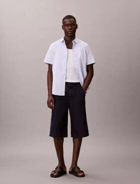 Leichte Indigo-Denim-Langshorts