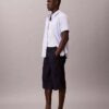 Leichte Indigo-Denim-Langshorts Leichte Indigo-Denim-Langshorts