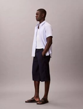 Leichte Indigo-Denim-Langshorts
