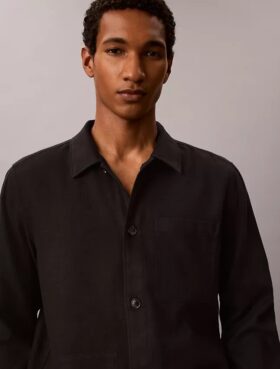 Leichtes Overshirt aus Leinenmischung