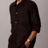 Leichtes Overshirt aus Leinenmischung Leichtes Overshirt aus Leinenmischung