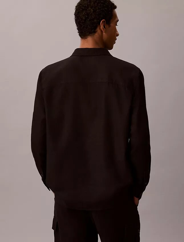 Leichtes Overshirt aus Leinenmischung Leichtes Overshirt aus Leinenmischung