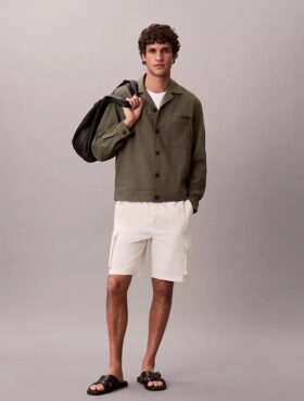 Leinen-Baumwoll-Hemdjacke Leinen-Baumwoll-Hemdjacke