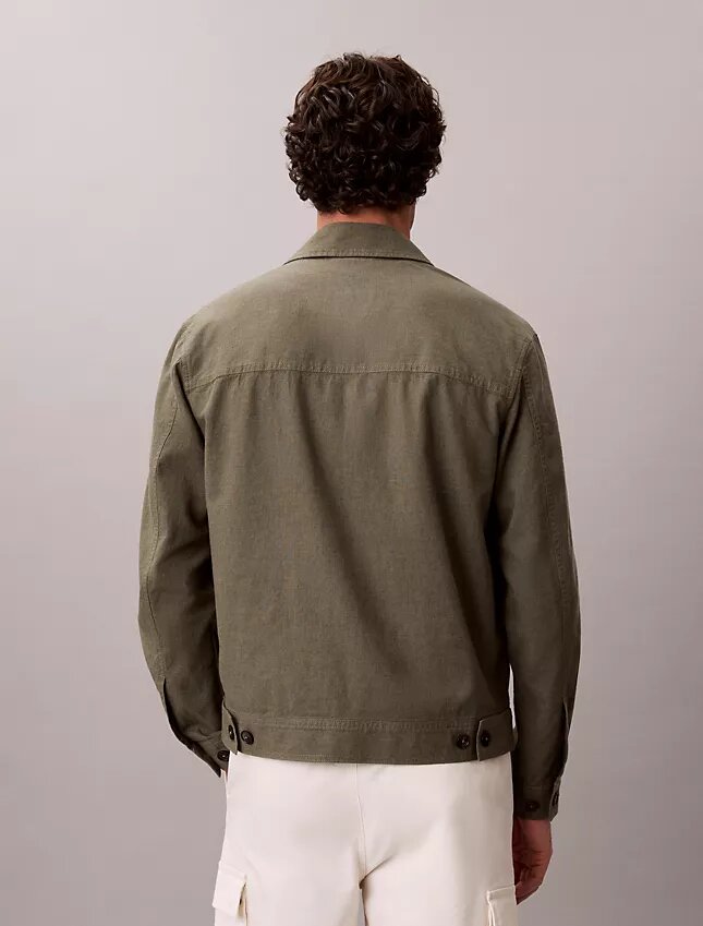 Leinen-Baumwoll-Hemdjacke Leinen-Baumwoll-Hemdjacke