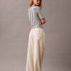 Leinen-Baumwoll-Hose mit Kordelzug
