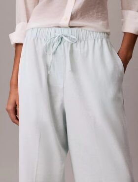 Leinen-Baumwoll-Hose zum Hineinschlüpfen