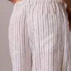 Leinen-Baumwoll-Hose zum Hineinschlüpfen