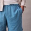 Leinen-Baumwoll-Shorts zum Hineinschlüpfen