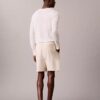 Leinen-Baumwoll-Shorts zum Hineinschlüpfen