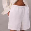 Leinen-Baumwoll-Shorts zum Hineinschlüpfen Leinen-Baumwoll-Shorts zum Hineinschlüpfen