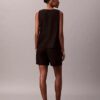 Leinen-Baumwoll-Shorts zum Hineinschlüpfen Leinen-Baumwoll-Shorts zum Hineinschlüpfen