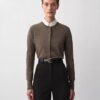 Lila Klassischer Cardigan