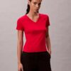 Liquid Cotton T-Shirt mit V-Ausschnitt und lockerer Passform