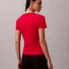 Liquid Cotton T-Shirt mit V-Ausschnitt und lockerer Passform