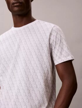Liquid Touch Allover-Monogram-Klassik-T-Shirt