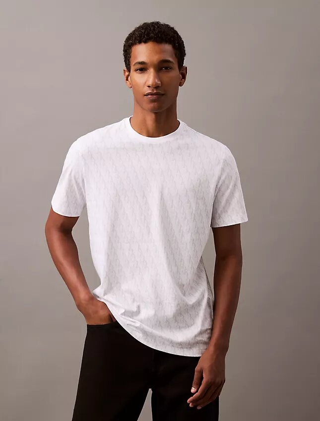 Liquid Touch Allover-Monogram-Klassik-T-Shirt Liquid Touch Allover-Monogram-Klassik-T-Shirt