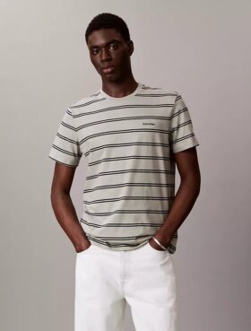 Liquid Touch Stripe Rundhals-T-Shirt