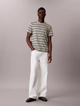 Liquid Touch Stripe Rundhals-T-Shirt