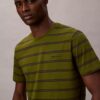 Liquid Touch Stripe T-Shirt mit Rundhalsausschnitt
