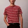 Liquid Touch Stripe T-Shirt mit Rundhalsausschnitt
