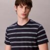 Liquid Touch Stripe T-Shirt mit Rundhalsausschnitt