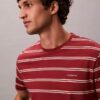 Liquid Touch Stripe T-Shirt mit Rundhalsausschnitt