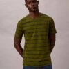 Liquid Touch Stripe T-Shirt mit Rundhalsausschnitt