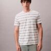Liquid Touch Stripe T-Shirt mit Rundhalsausschnitt