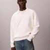 Locker sitzender Polo-Pullover aus Baumwolle