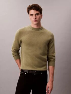 Locker sitzender Pullover aus Merinowolle