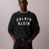 Locker sitzender Pullover mit Varsity-Logo-Grafik