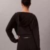 Locker sitzender Strick-Hoodie