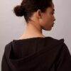 Locker sitzender Strick-Hoodie