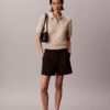 Locker sitzender Strick-Polo-Pullover Locker sitzender Strick-Polo-Pullover