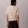 Locker sitzender Strick-Polo-Pullover Locker sitzender Strick-Polo-Pullover