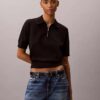 Locker sitzender Strick-Polo-Pullover Locker sitzender Strick-Polo-Pullover