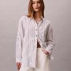 Locker sitzendes Button-Down-Hemd aus Leinenmischung Locker sitzendes Button-Down-Hemd aus Leinenmischung