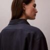 Locker sitzendes Button-Down-Hemd aus Leinenmischung